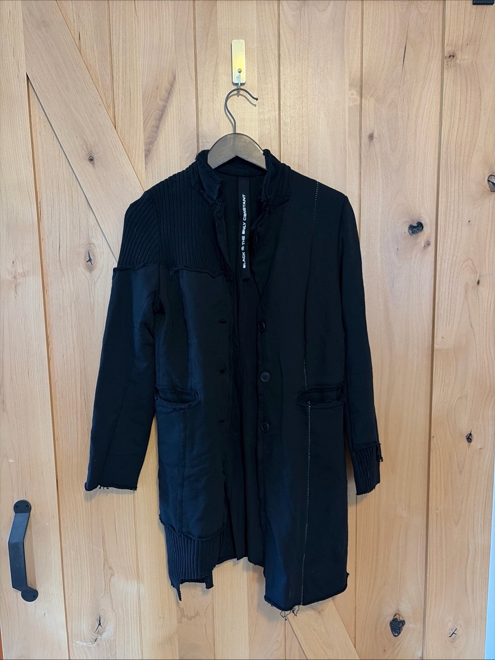 Studio B3 Design Avant Garde Black Asymmetric Light Sweater 36/38